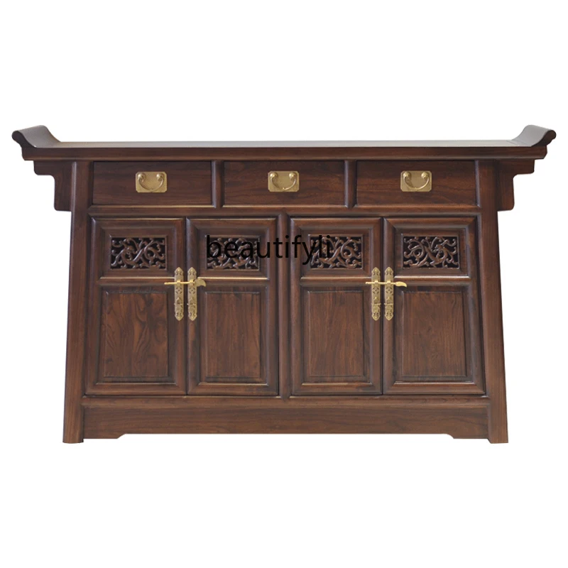 

Входной шкаф в китайском стиле, боковой шкаф, старый деревянный корпус из твердой древесины, антикварный шкаф для сувениров, бревенчатый шкаф