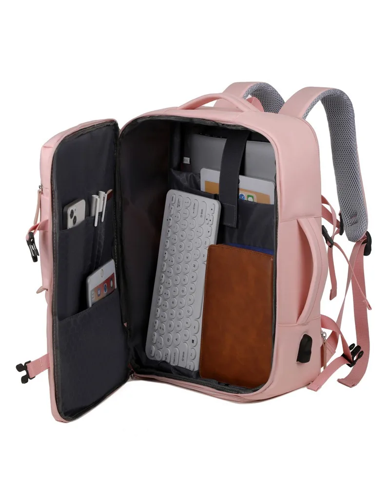 

Large capacity multi-waterproof computer bag functional luggage backpack travel backpack leisure backpack men and women