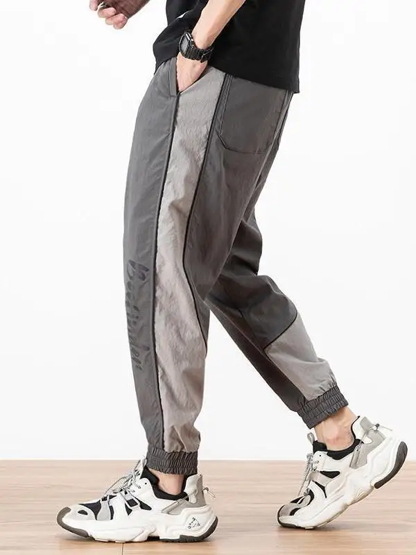 Qui Dry Sport pantalons de travail hommes mince Harlan coupe ample grande taille pantalons décontractés été jeunesse Faion marque loisirs pantalon