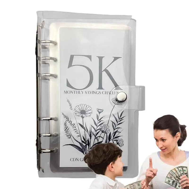 Reusable Envelope Challenge Binder Savings Challenges Book Budget Binder With Envelopes Clear Budget Binder Notebook Planner