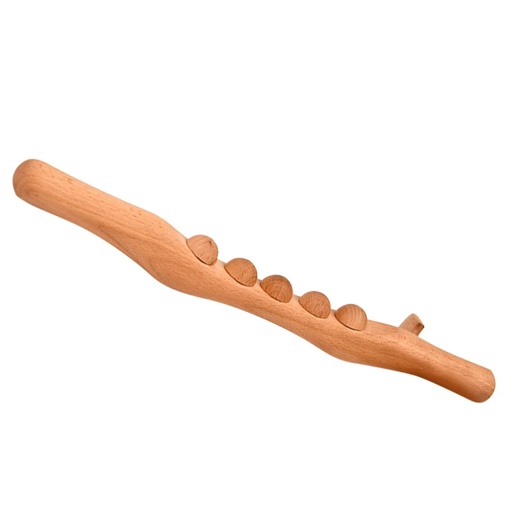 

Wooden Massage Stick Natural Beech Acupoint Relief Tool for Foot Back Body Portable Muscle Massager Roller Therapy Device