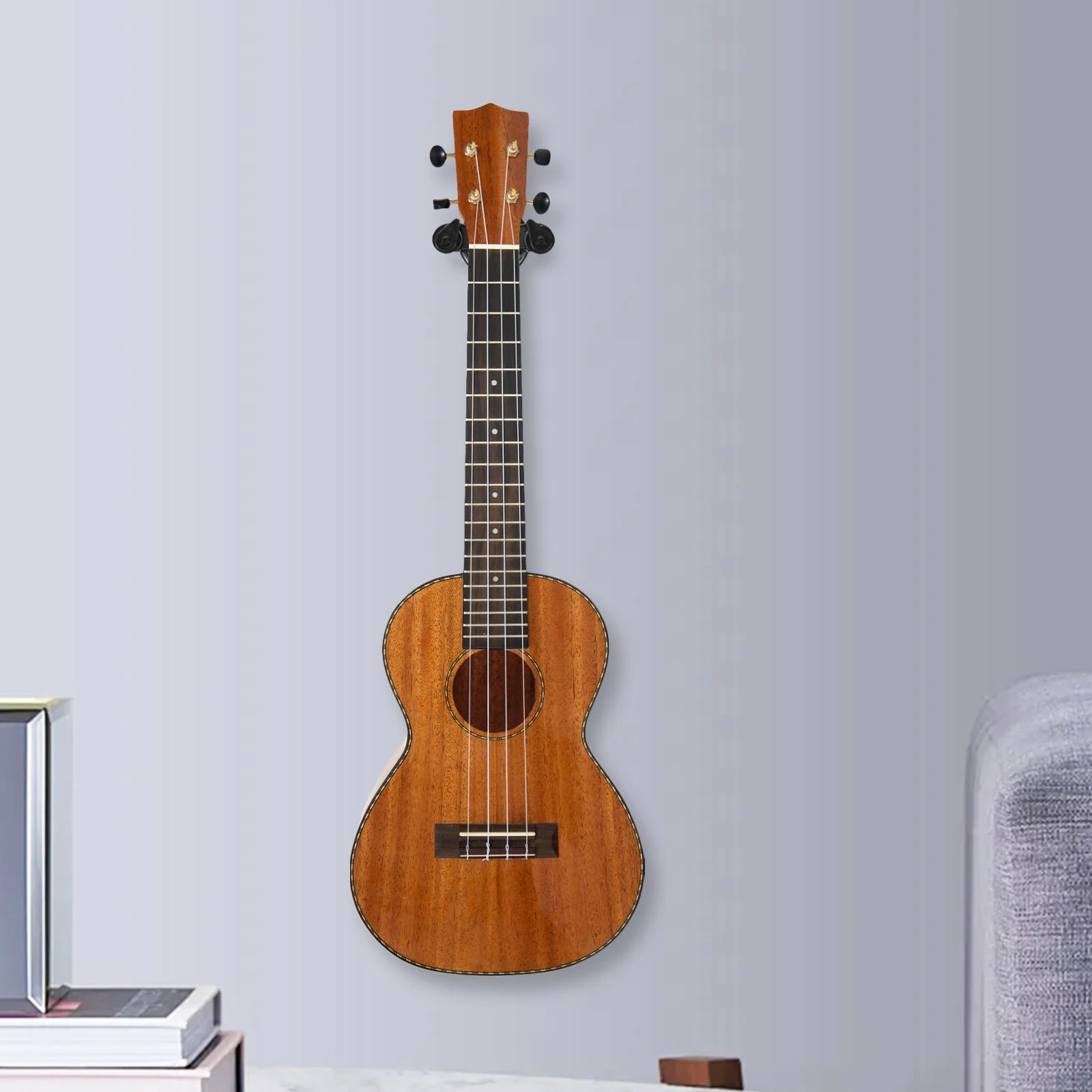 

Guitar Hook Wall Mount Clear Shelves Hand Wooden Holders Auto Protect Instrument Formulated Rubber Easy Install