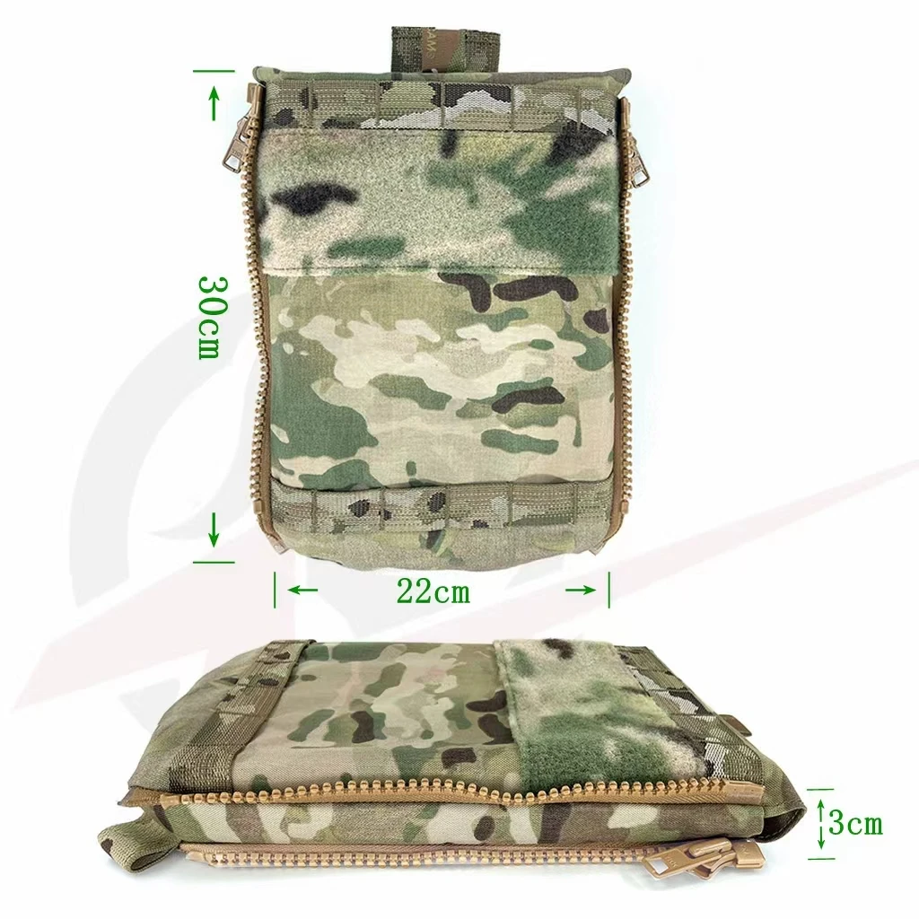 

Hot New Outdoor Tactical Attack Back Panel Water Bag FCPC V5 Vest Plate Carrier Hydration Pouch Multi-purpose Tactical ZipperBag