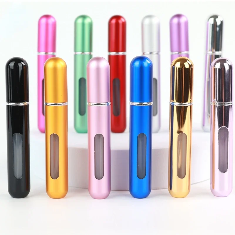 8ml Portable Mini Perfume Refillable Bottle with Spray Jar for Travel Scent Pump Cosmetic Empty Containers Atomizer Care Tool