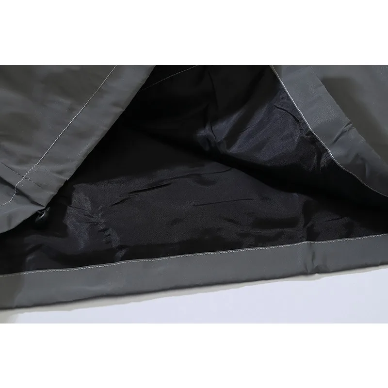 سترة عاكسة كاملة للرجال والنساء لركوب الدراجات سترة واقية بقلنسوة للجري الليلي والسلامة والرياضات الخارجية للجنسين ملابس معطف واق من المطر مقاوم للرياح #6