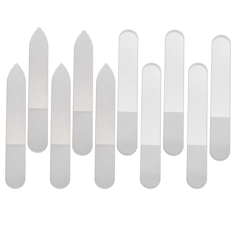 

10Pcs Nano Glass Nail Files Small Transparent Durable Portable Polishing Manicure Tools Polishing Artifacts Nail Art Files