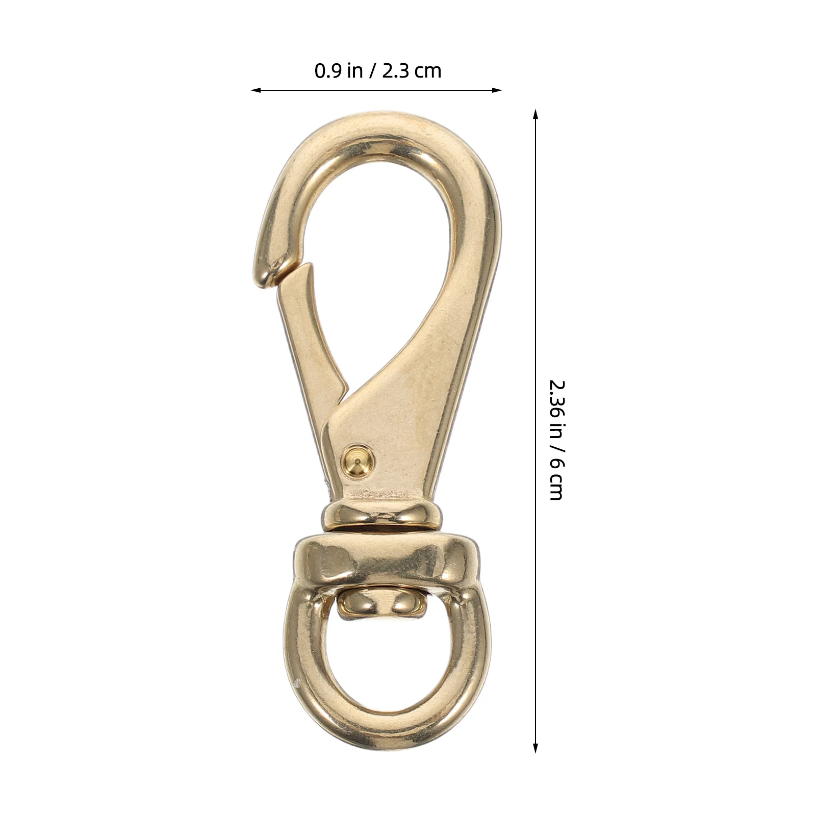 4 قطعة جولة الذيل النحاس خطاف دوار الثقيلة ل سلاسل المفاتيح الكلب يسخر الحبال أحزمة السلع مرساة خطوط التبعي