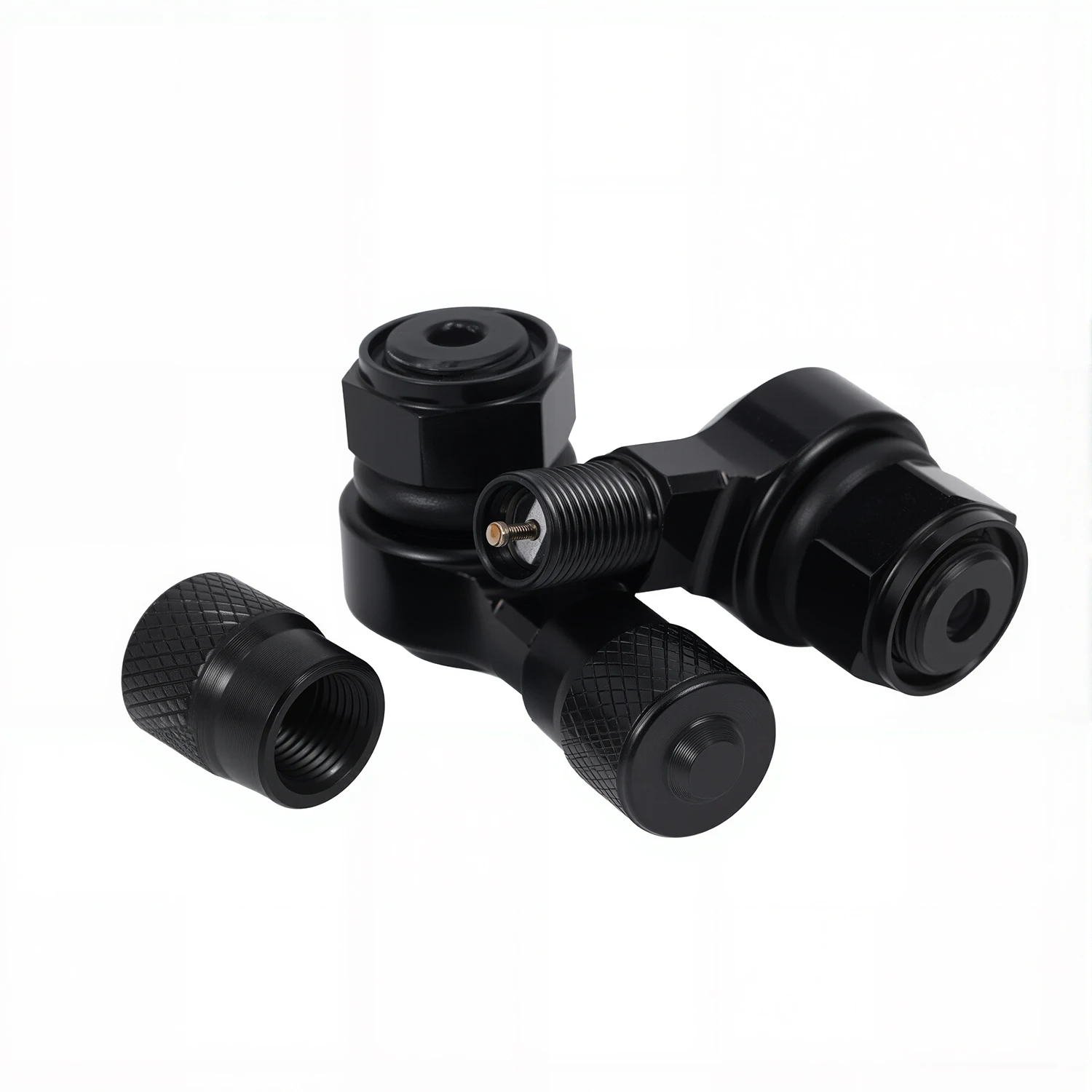 Motorcycle CNC Universal Orange 2PCS Rim Wheel Valve Stems Tire Tyre Cap 90 Degree For KTM DUKE RC SMC R SUPER SMT ADVENTURE RC