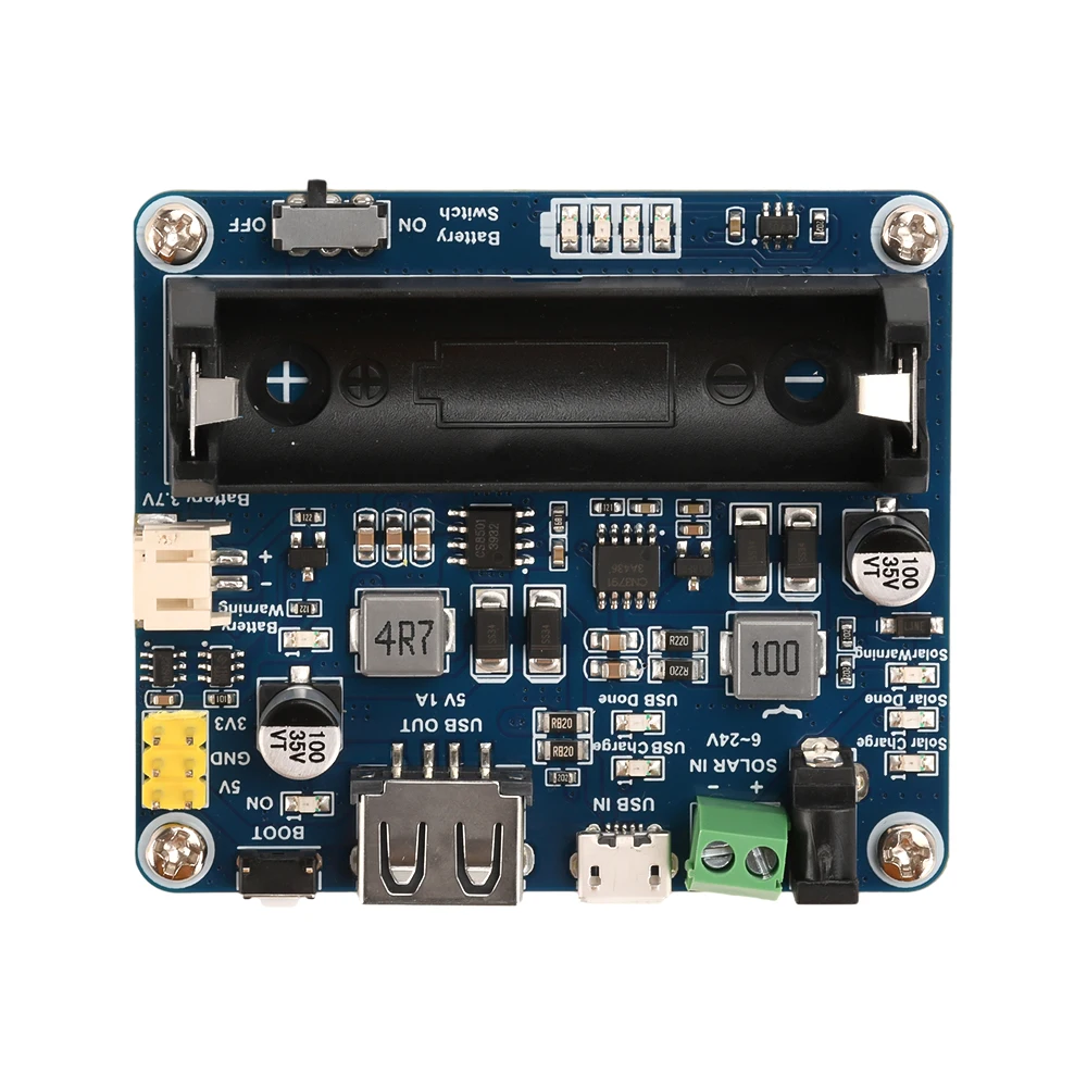 

6V~24V Solar Panel Power Management Module Supports MPPT Function 850mAh Li-ion Battery for Arduino/Jetson/Raspberry Pi