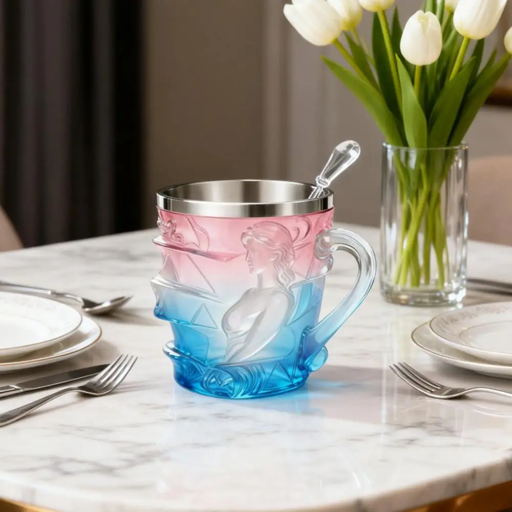 Book Mug Themed Mug 3d Painted Book Stack Coffee Mug with Ergonomic Handle Spill-resistant Resin Cup Colorful for Readers