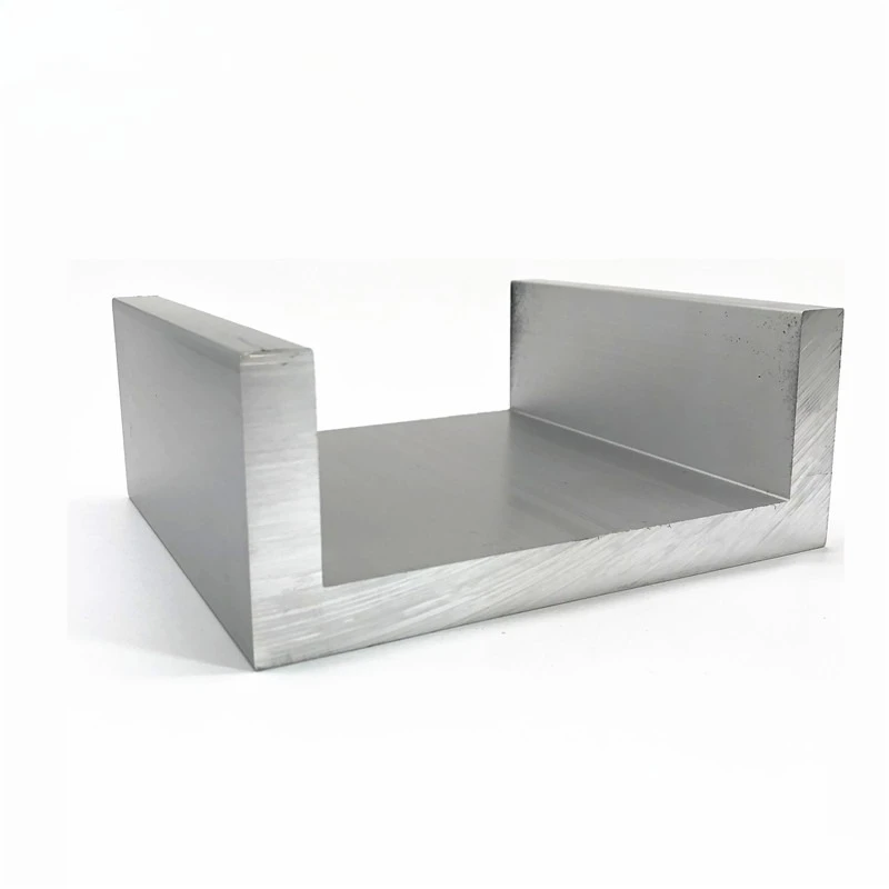 Aluminum alloy u-shaped slot hemming strip glass card slot u-shaped aluminum slot aluminum alloy profile frame u-shaped