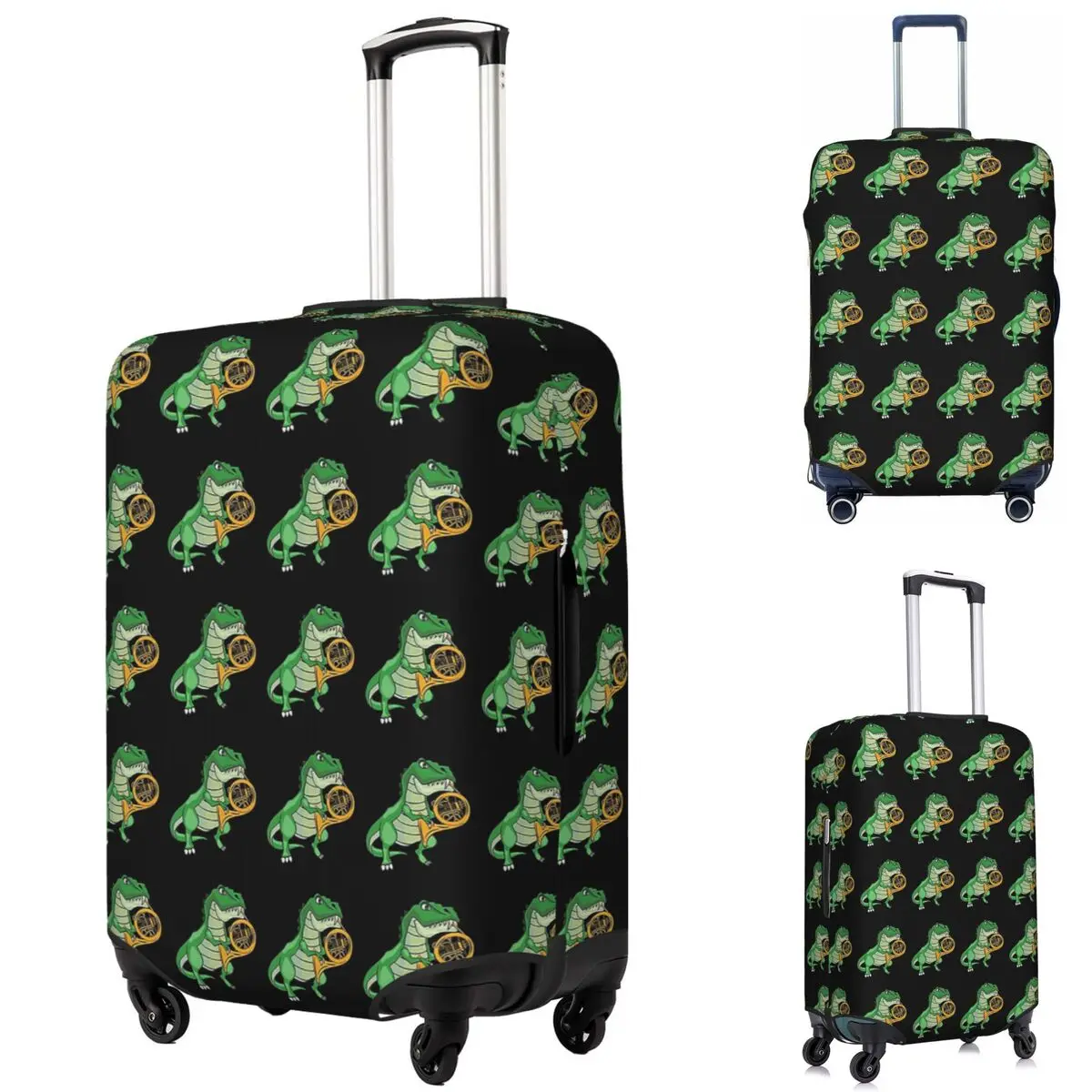 

French Horn Player Suitcase Cover Protection Elastic Trip Luggage Protector Covers for 18-32 Inch