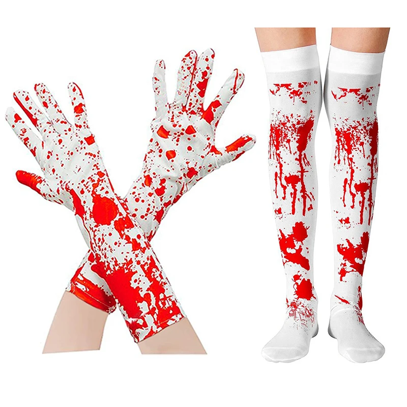 New Men And Women Suitable Stockings Halloween Easter Party Skeleton Blood Skull Socks