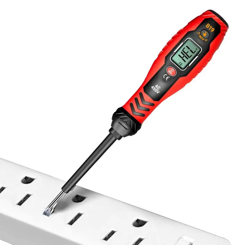 

Electric Pen Tester Smart Detector For Circuit 2-in-1 High Precision Battery Operated Voltage Tester Screwdriver Pen For