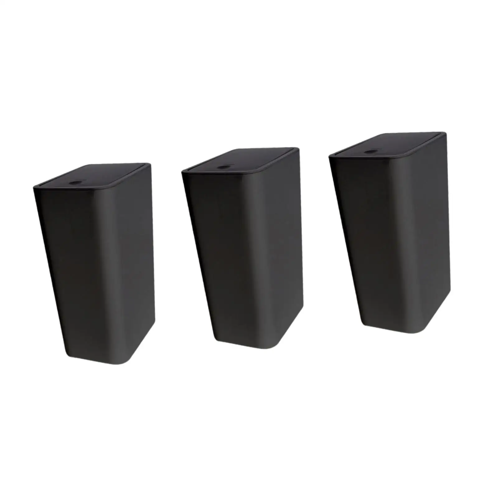 

3 Pieces Bathroom Trash Can with Lid Wastebasket for Living Room Kitchen