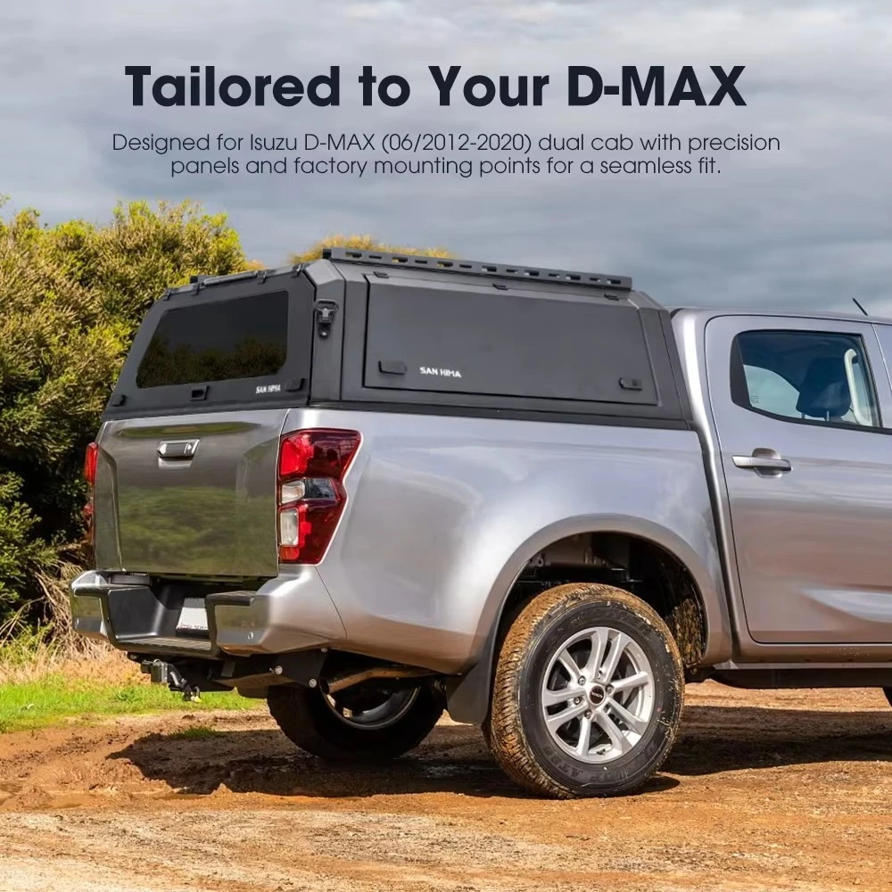 Retractable 4x4 Waterproof Aluminum Alloy Steel Pickup Hardtop Topper Ute Tub Canopy For Isuzu D-MAX 2012-2020 Locking