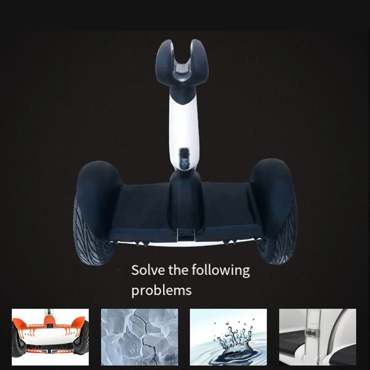 غطاء حماية لسترة الغبار من السيليكون من ONGE لسيارة توازن زائد باللون الأبيض