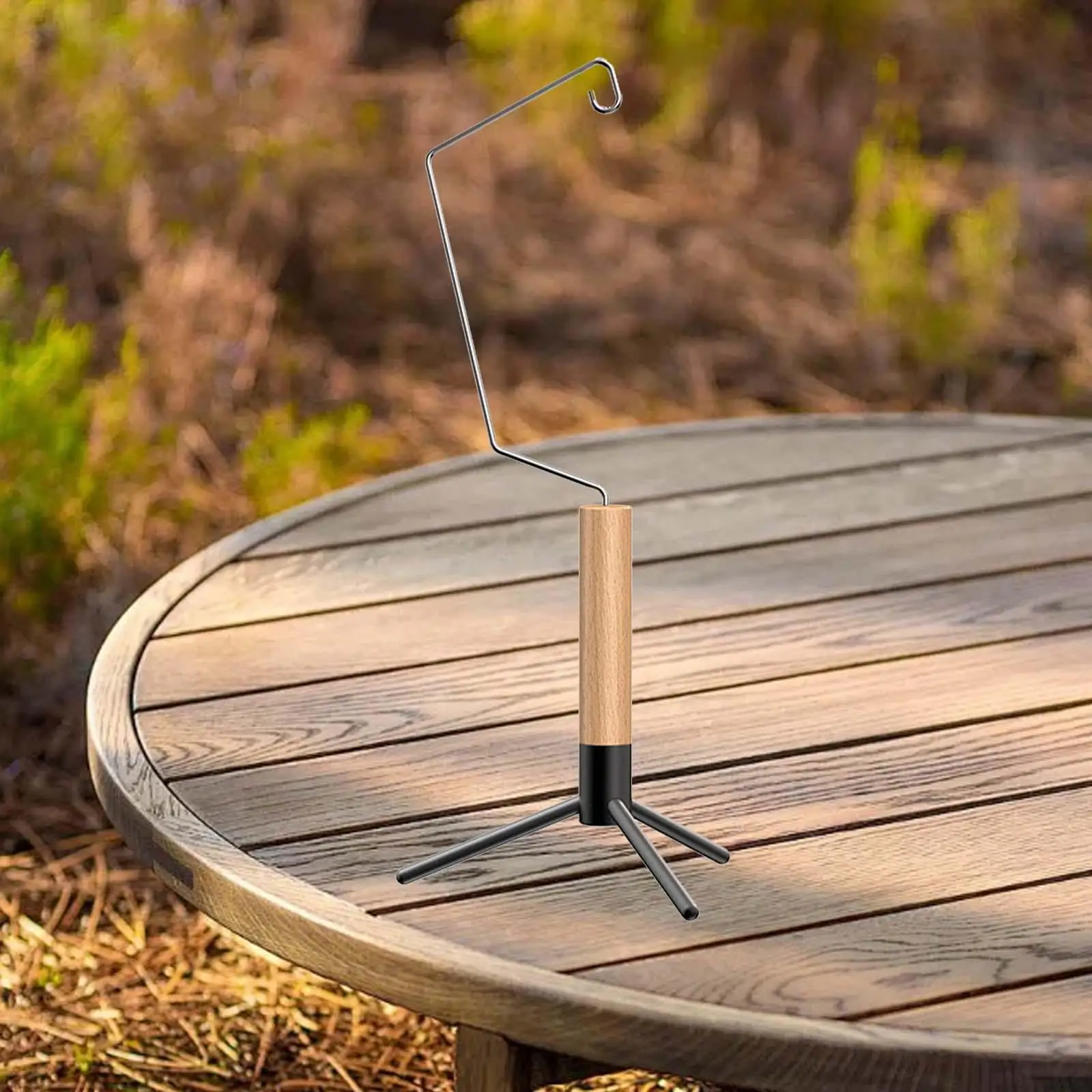 

Camping Lantern Stand Free Standing Tabletop Lamp Pole for BBQ Garden Hiking