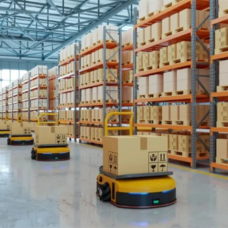 Clamping Forklift Warehouse Automatic Logistics Robots Agv Robot Warehousing Logistics Handling  Unmanned Transportation view 2