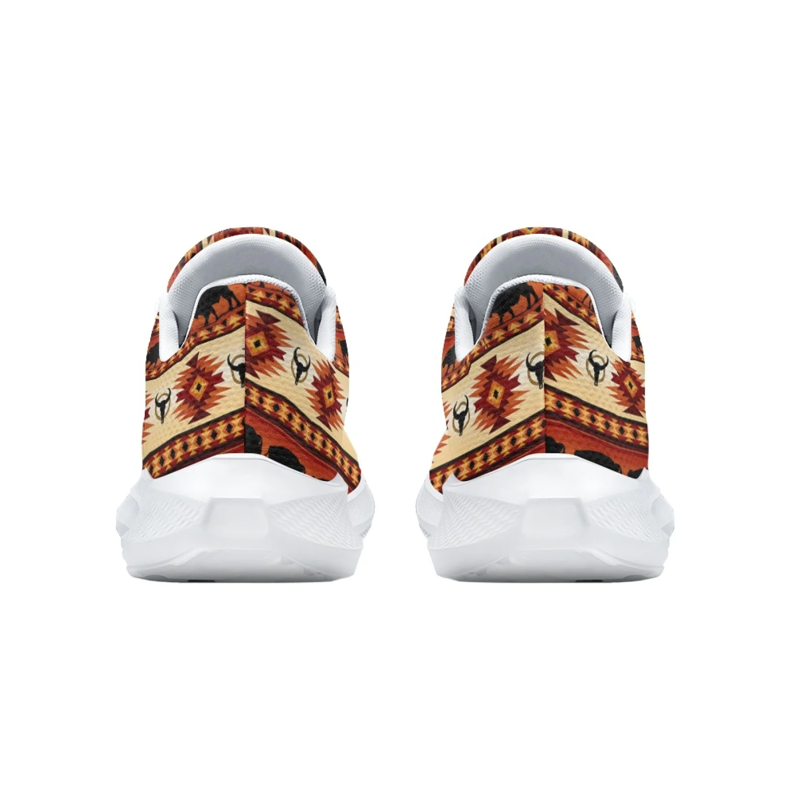 INSTANTARTS Ethnic Tribal Women's Running Shoes Comfortable Breathable Tribal Cattle Sports Shoes Aztec Printed Casual Sneaker