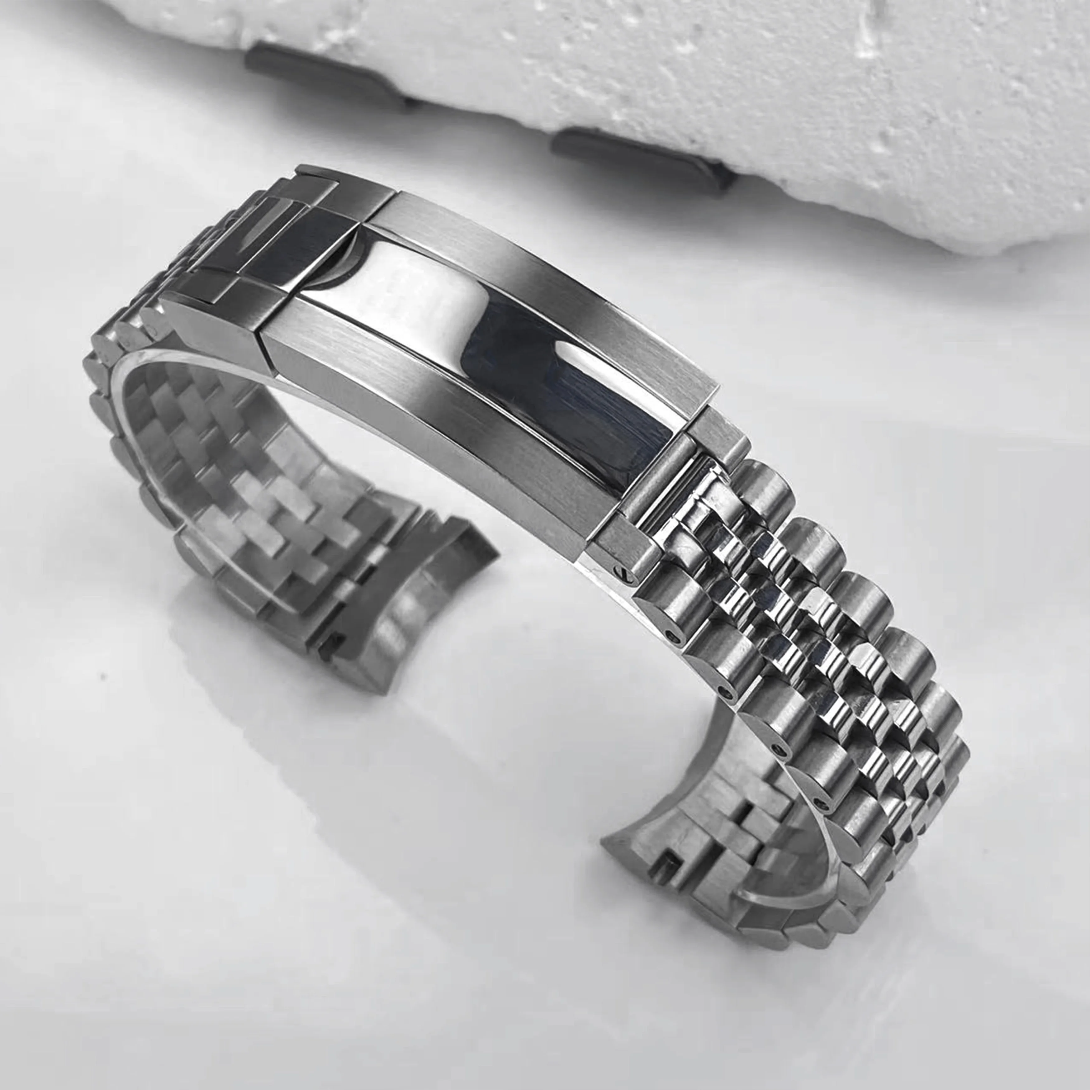 Caixa de relógio vk63 de alta qualidade, 39mm, vidro safira, aço inoxidável, à prova d'água, para seiko mod fit vk63, peças de movimento de quartzo