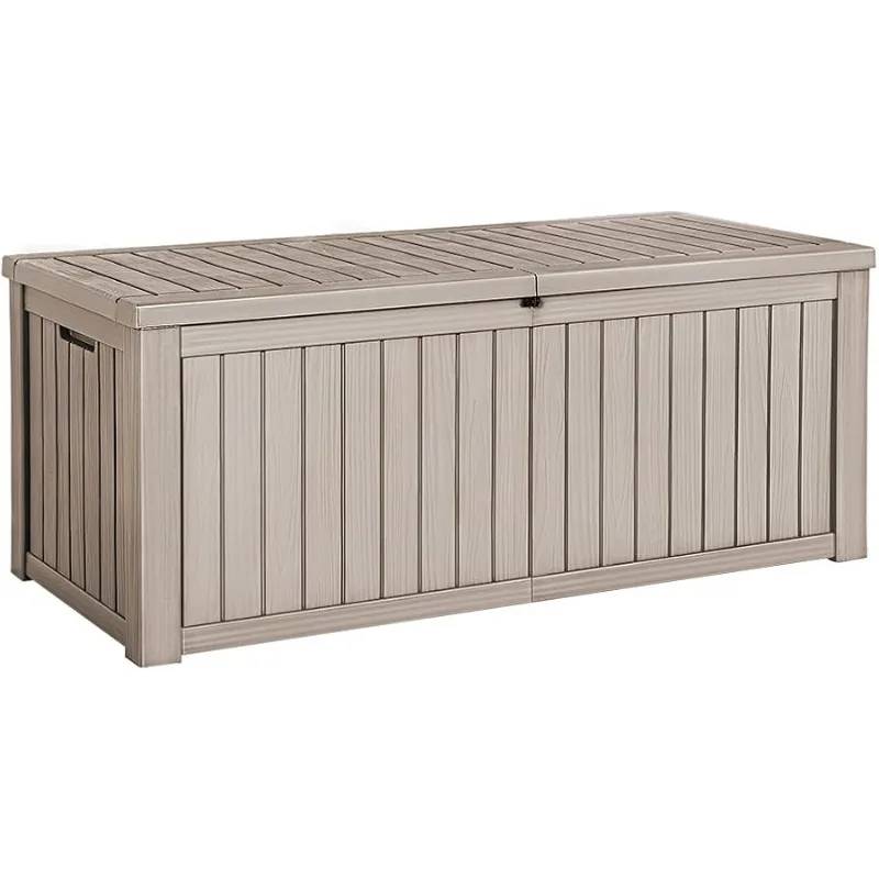 

150 Gallon Deck Box Resin Outdoor Storage Box Waterproof Storage Container for Patio Furniture Cushions