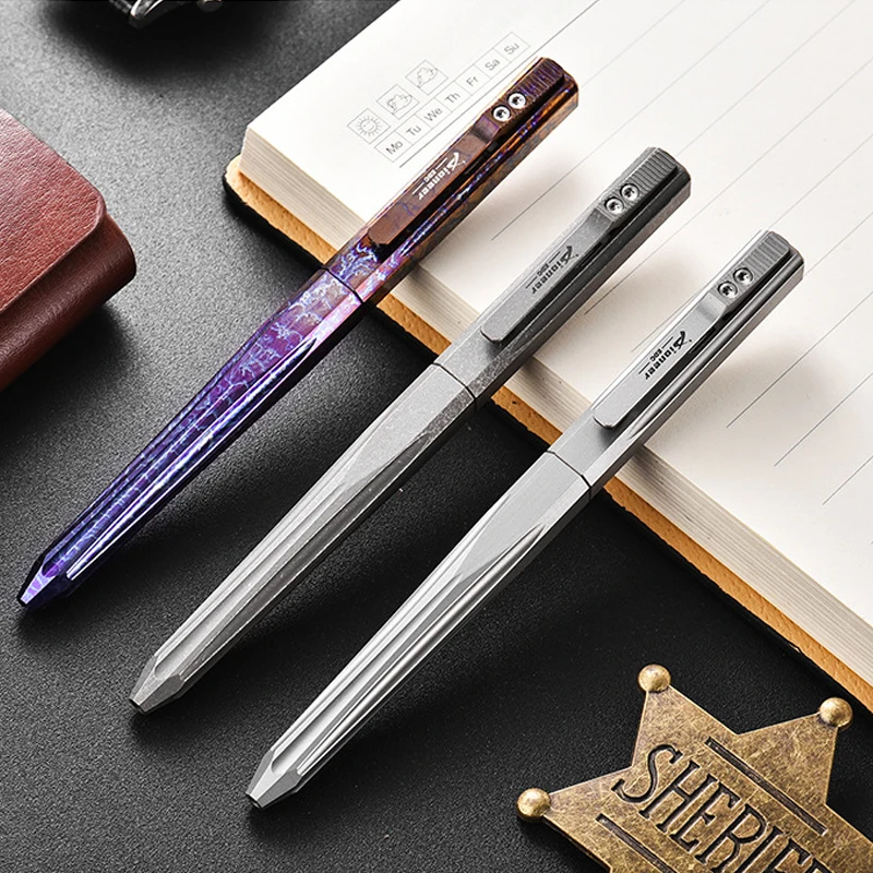 Outdoor Portable EDC Multifunctional Titanium Alloy Tactical Pen Car Emergency Window Breaking Tool