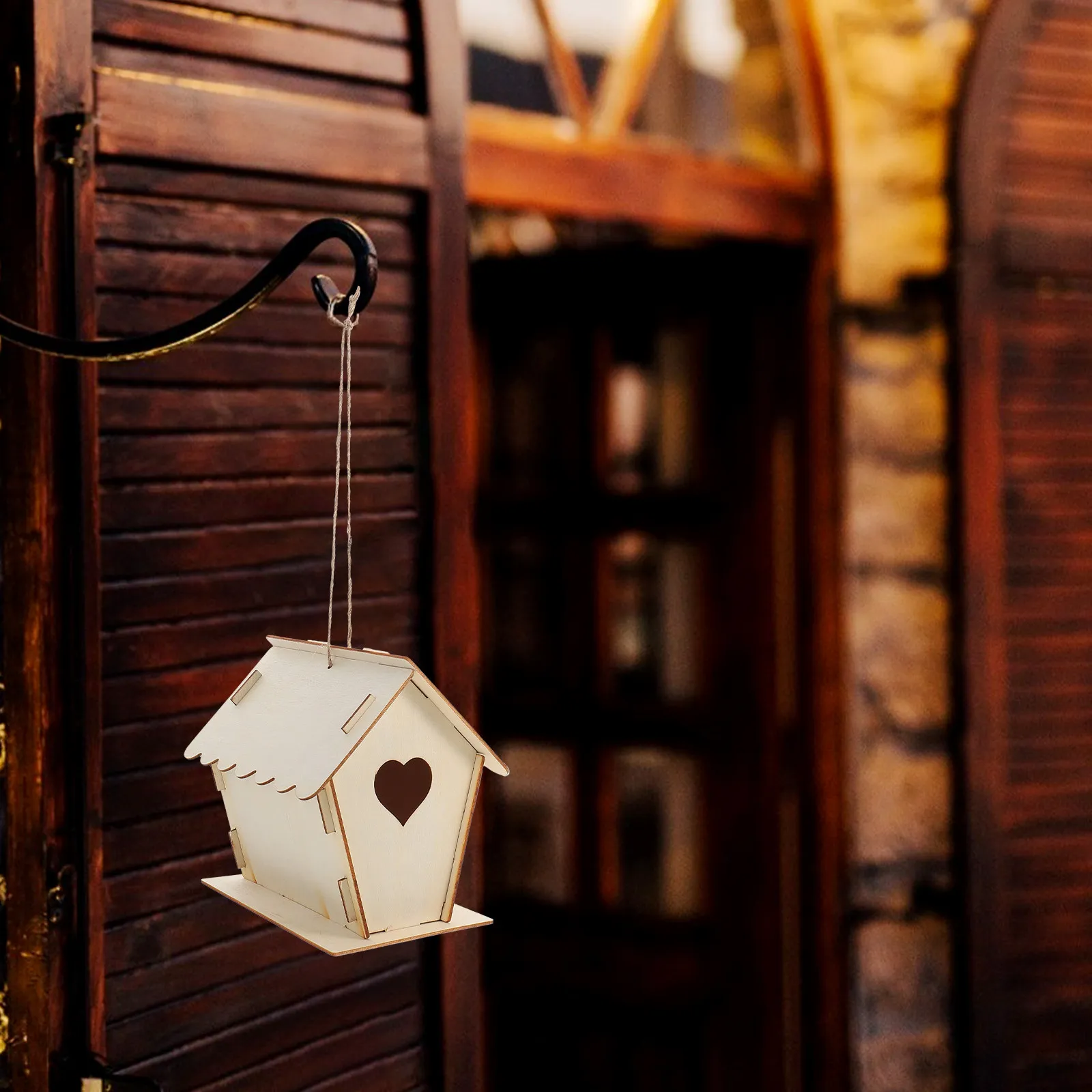 2 Kits de Nichoirs à Oiseaux DIY en Bois, Nid d'Oiseau en Bois pour l'Art du Graffiti des Enfants, Artisanat, Cabane en Bois Légère pour Oiseaux de Compagnie, Bar à Fleurs