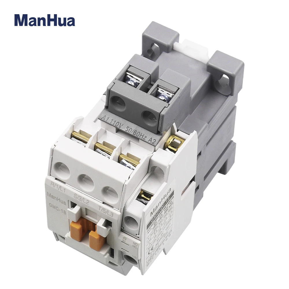 ManHua 3P GMC-18 220VAC 18A Electrical Magnetic Contactor Three Phase For Protect Home Improvement And Electrical Equipment