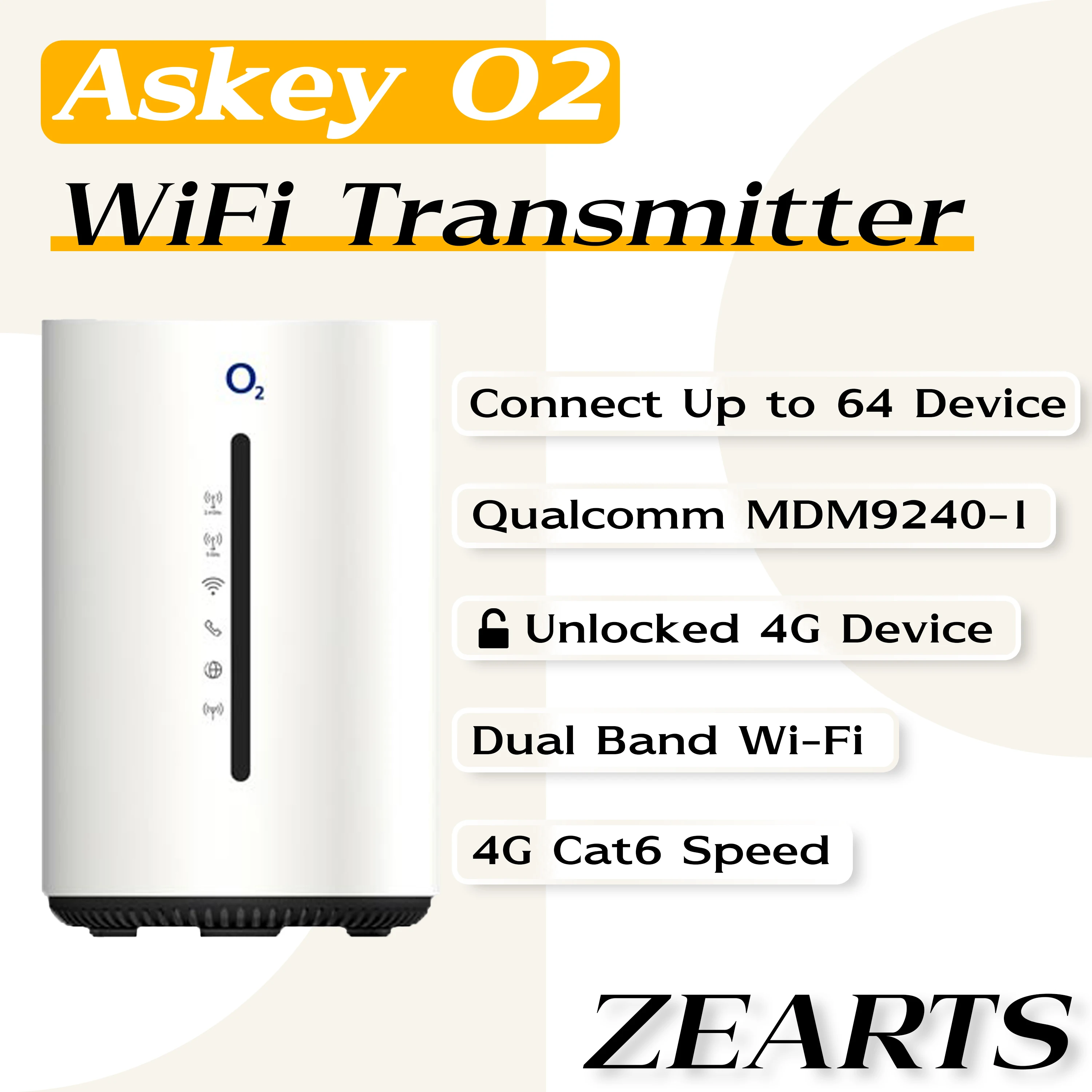 Unlocked ASKEY O2 HomeSpot LTE AP Router (2.4G and 5GHz)（used 95%new）