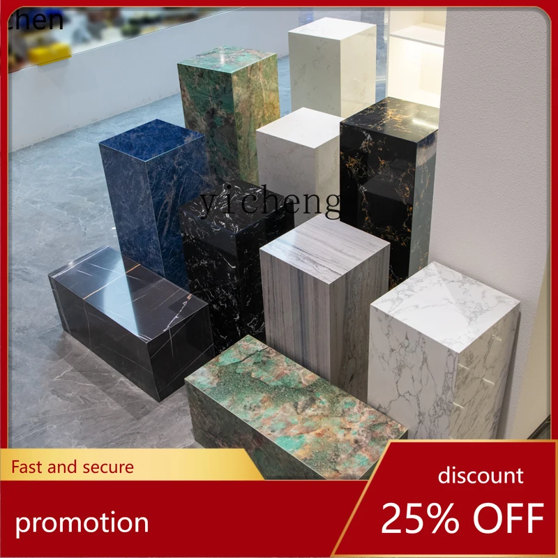 

YFY marble base base large floor sculpture table display hotel ornaments