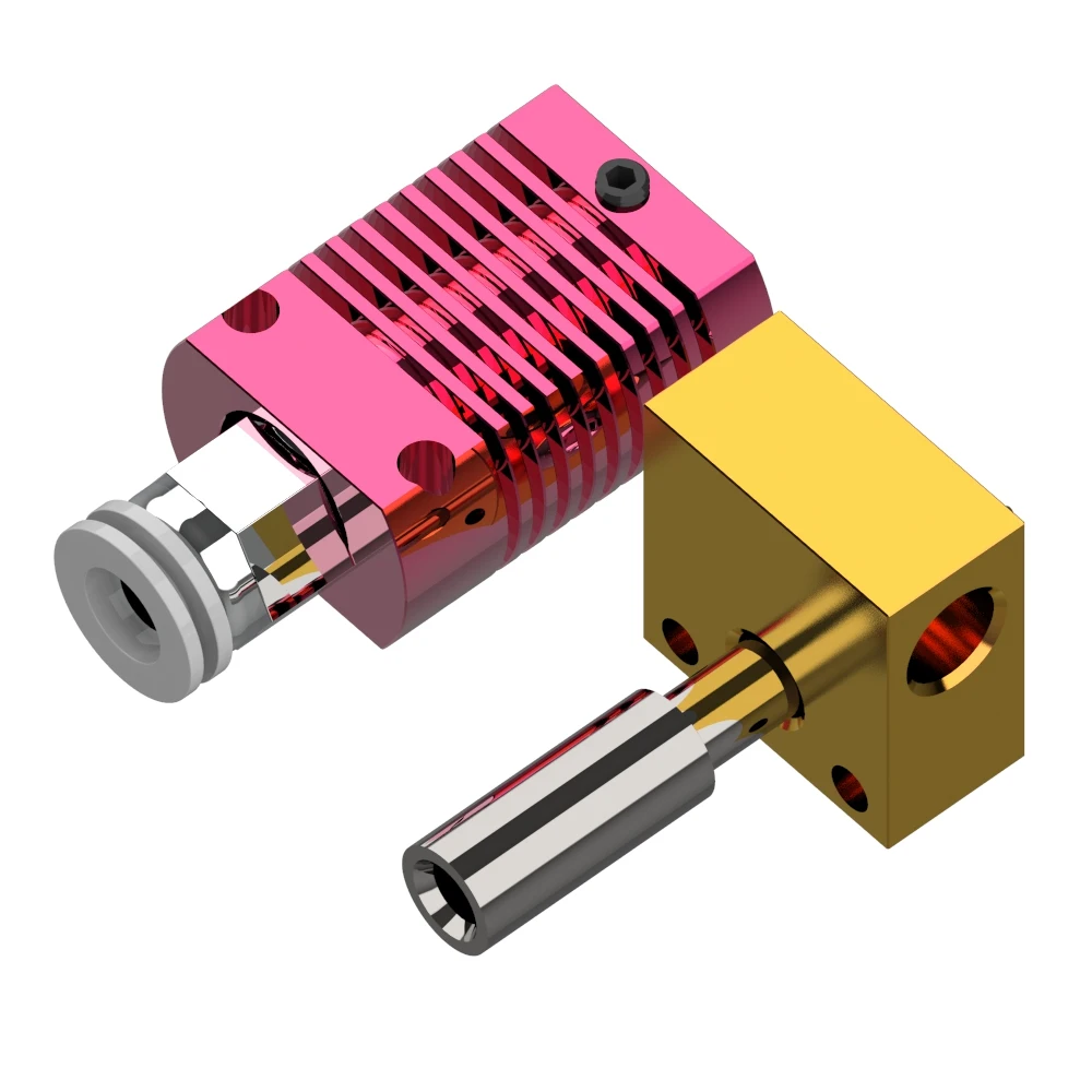 Printer 3D MK8 Kit Hotend Blok Pemanas Ekstruder Rakitan untuk Printer CR-10/CR10/CR10S/Ender2/Ender3/Ender 5