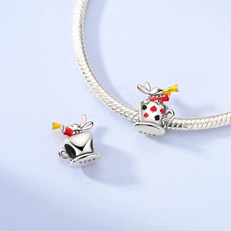Charms-Anhänger Original 925 Sterling Silber Kürbiskutsche Prinzessin Ballettschuh Charm-Perle Passend für Armband Damen DIY Schmuck Geschenk – Detail 32