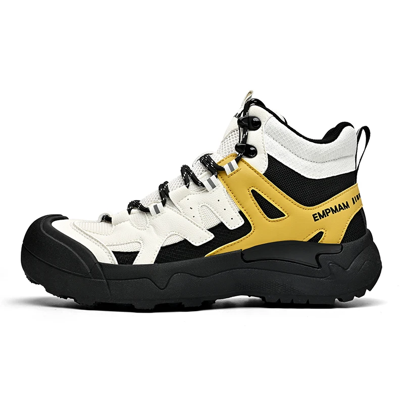 Zapatos de montaña transpirables para mujer, botas de senderismo para actividades al aire libre, zapatos de senderismo para hombre, botas de caña alta unisex, impermeables, nuevos.