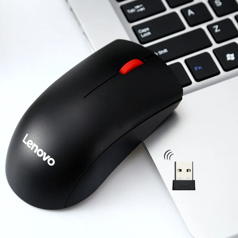 

Lenovo M120 Pro Wireless Mouse with Big Red Dot Design, USB Connection, Computer Gaming, E-sports Mouse