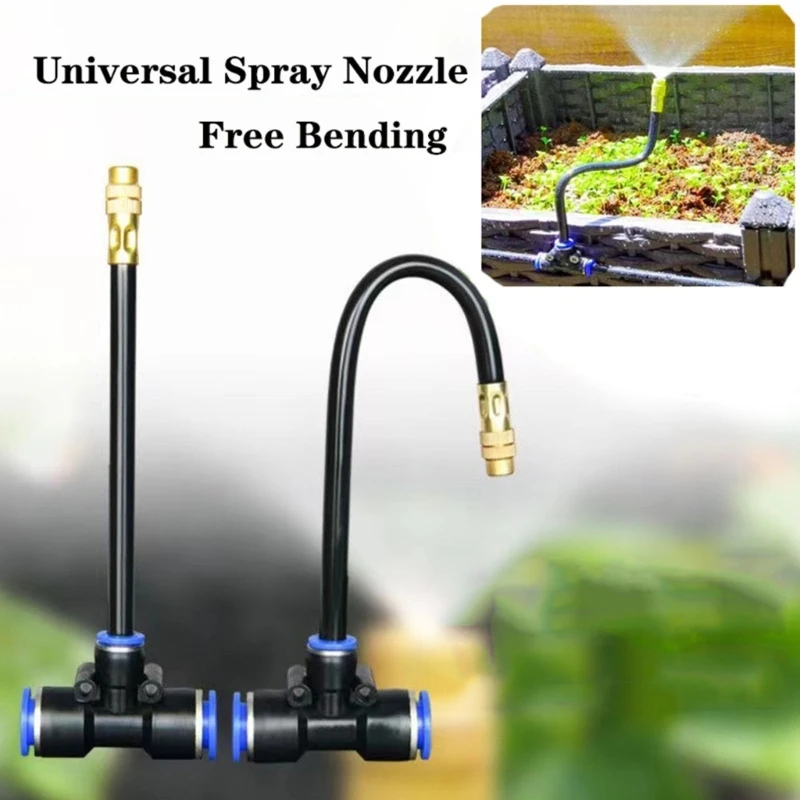 Intelligent Irrigation System 360 Degree Rotating Sprinkler Head With Double Sprayed Drip Modes For Various Plant Height A2BB