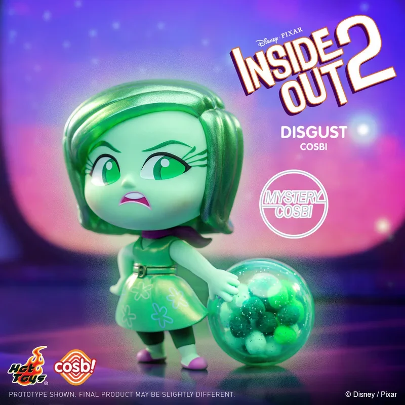 Disney Pixar Inside Out 2 Joy Sadness Anger Disgust Cosbi Action Figure Toys Dolls Christmas Gift for Kids PVC Model Collection