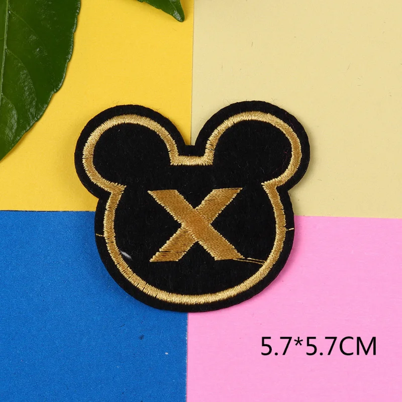 Disney Mickey Minnie Mouse Embroidered Patches on Clothes for Children Stickers Cartoon DIY Sewing Pant Bag Clothing Kawaii Gift