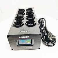 2025 New LGBOZI tp80 PLUS Power Filter Socket EU Pure Copper Socket with Noise Reduction Surge Protection Power Board 3000W 15A