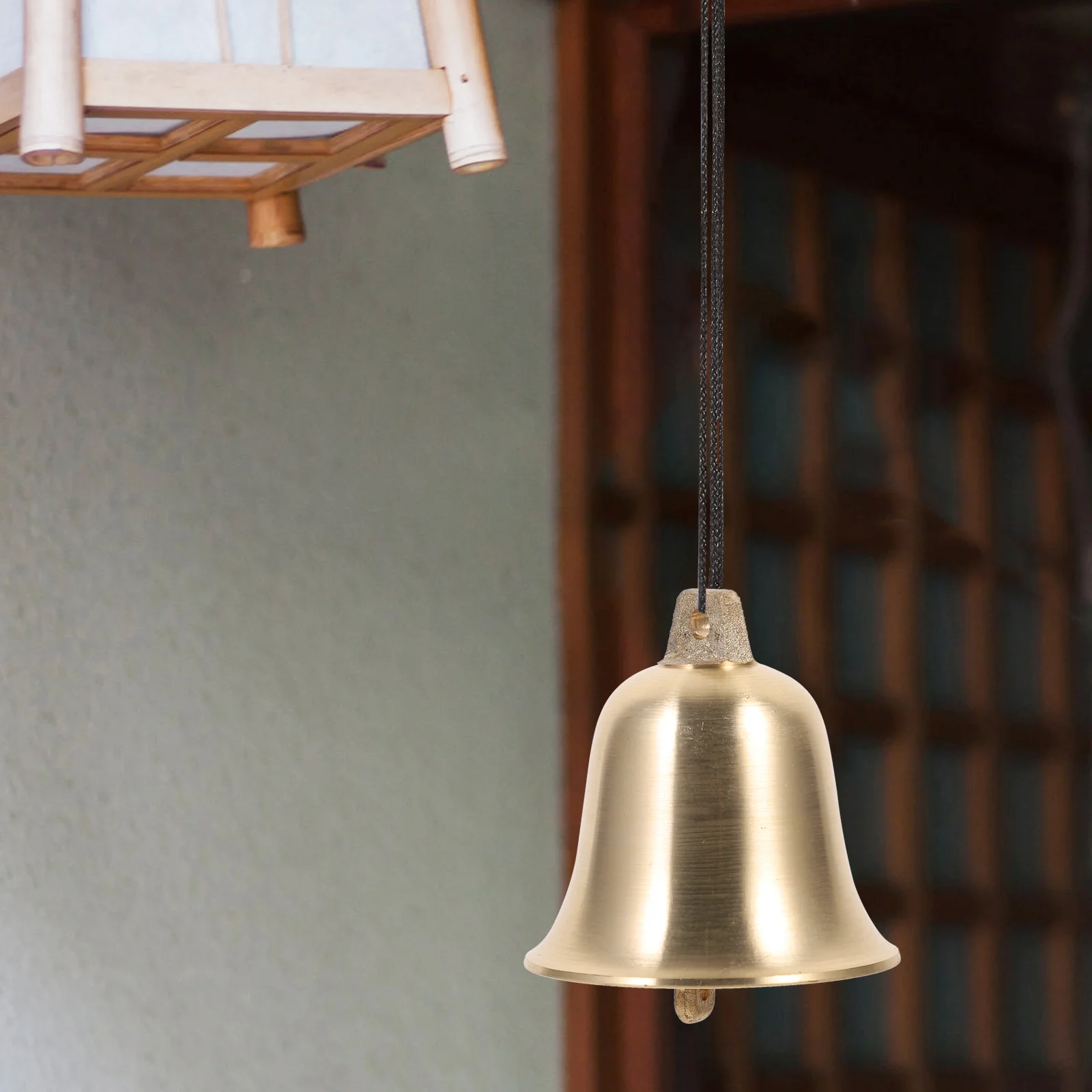

Locket Brass Bell Decorative Bells Large Festival Golden Ornaments for Christmas Tree