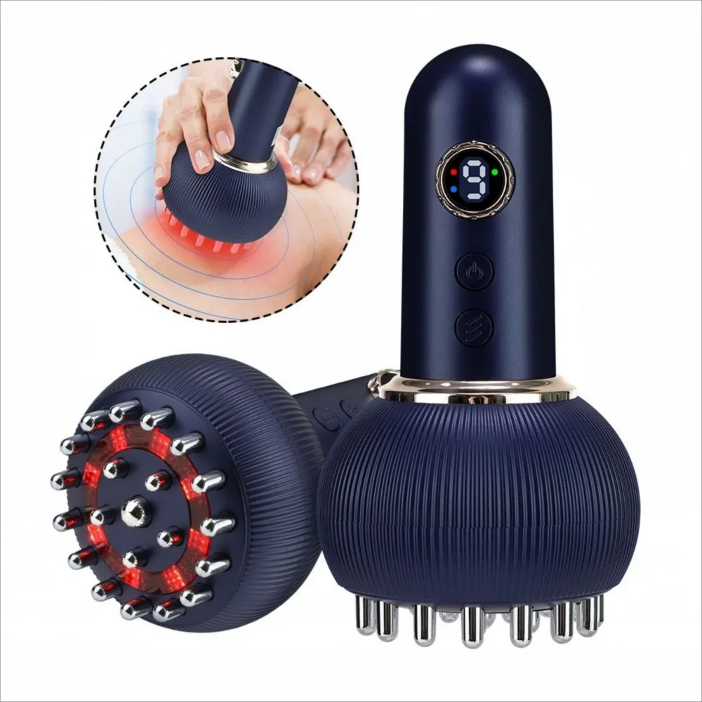 

Meridian Massager Wireless Guasha Massager Body Shaping Heating Scraping Brush Drainage Machine Rechargeable
