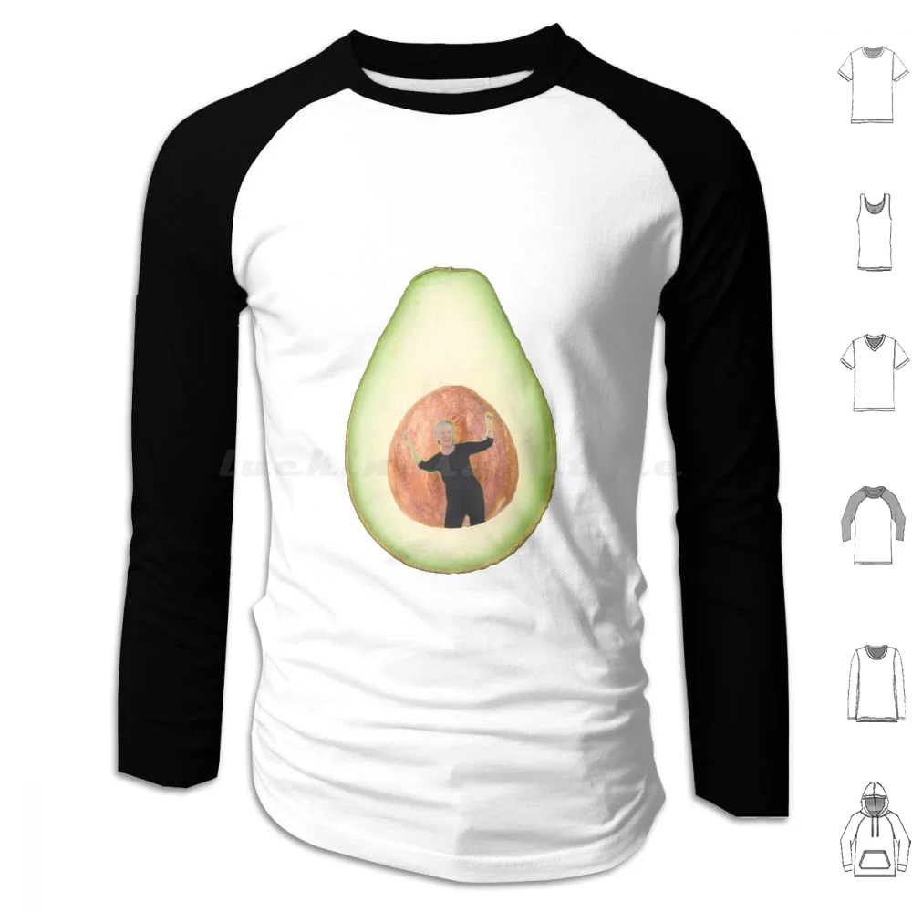 Sudaderas con capucha de manga larga de Avocado Lady, con diseño de aguacate, guacamole, viña, viral, divertido, estrella, cáscara, Jean Dr