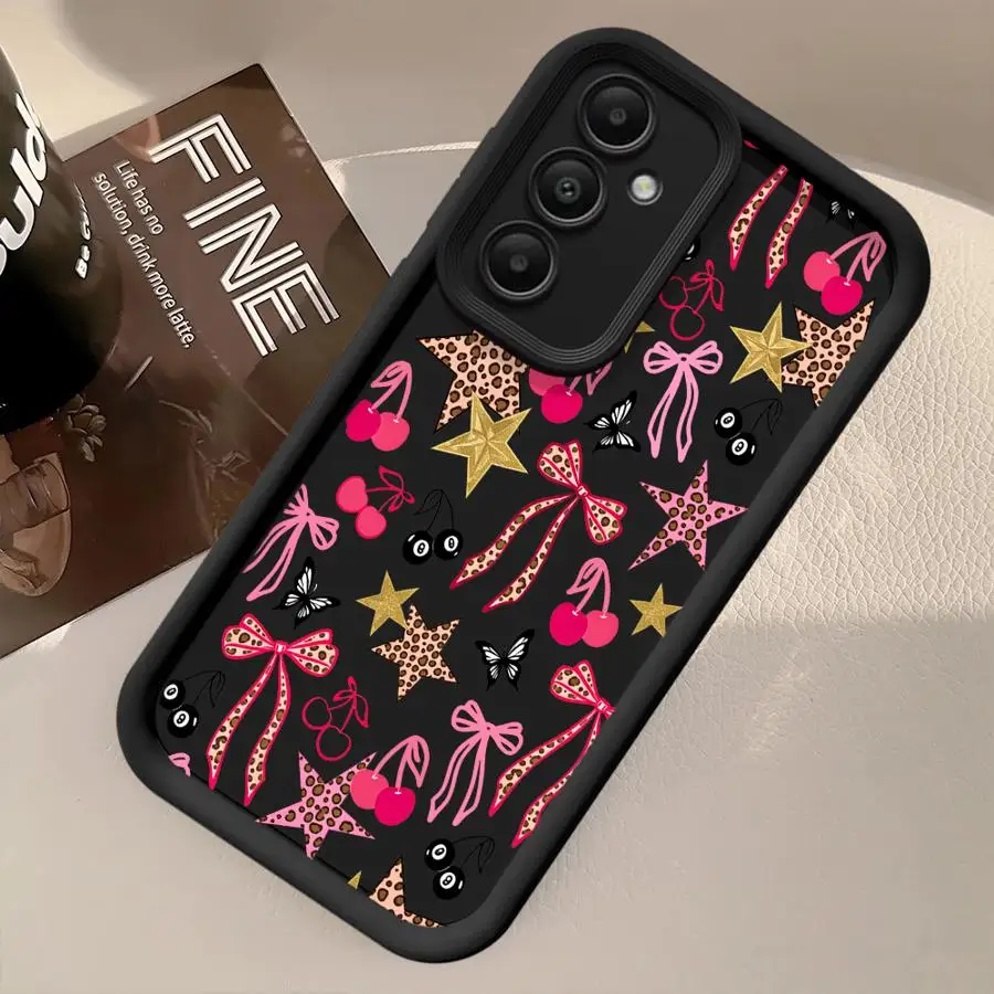 Modische Schleifenmuster-Hülle für Samsung Galaxy A12 A13 A56 A35 A36 A53 A54 A71 A72 A51 A73 A15 A16 A34 A23 A26 A32 Handyhülle