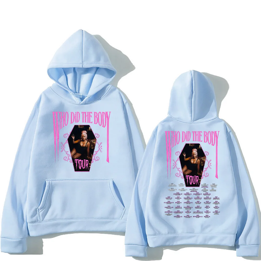 Monaleo Who Did The Body Tour هوديس جرافيك موضة الهيب هوب البلوفرات للجنسين كم طويل شارع العليا البلوز Y2K الشارع الشهير #6