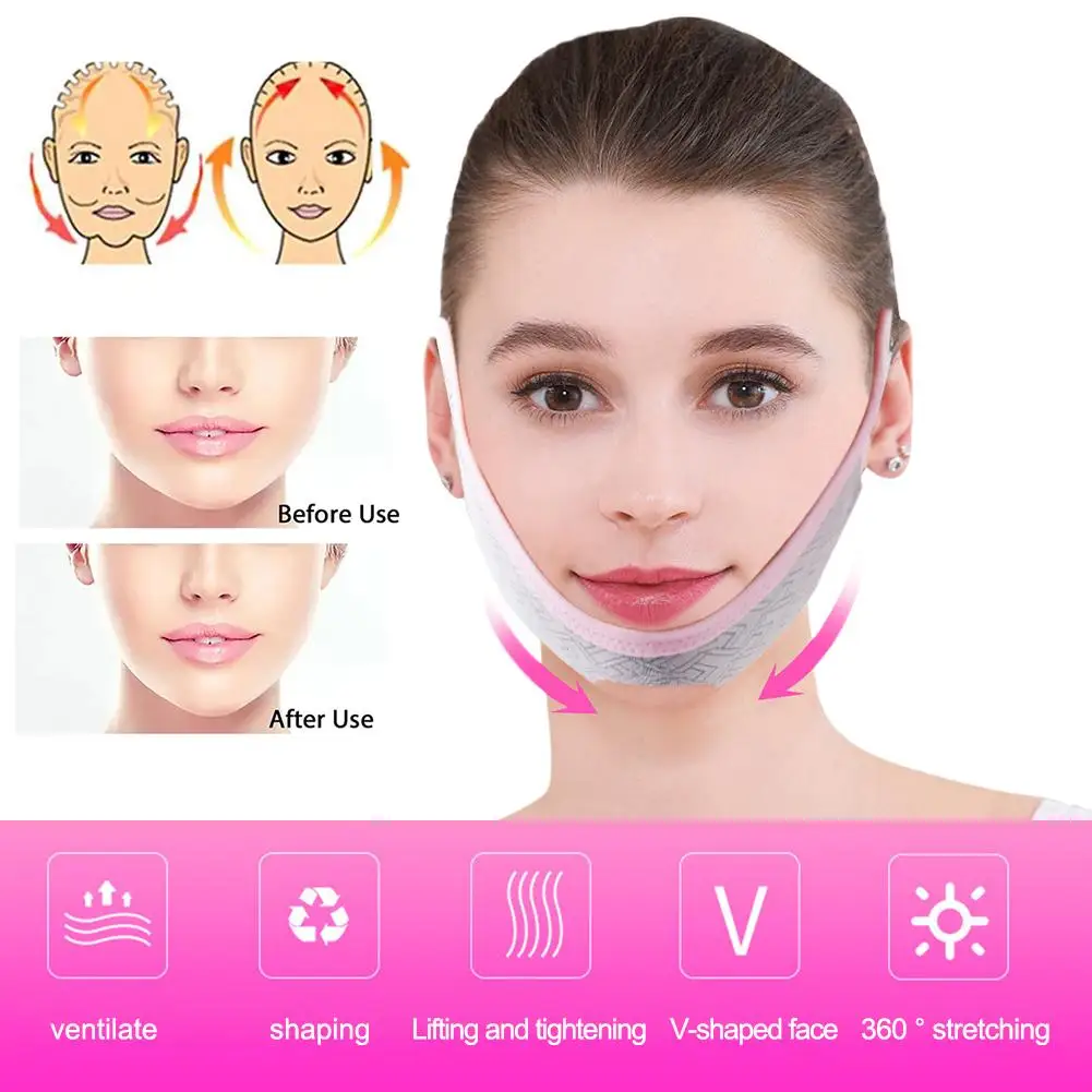 Beauty Chin Up Mask Face Sculpting Sleep Mask Face Lifting Belt Facial Slimming Strap V Line Shaping Face Masks Beauty Sculpting