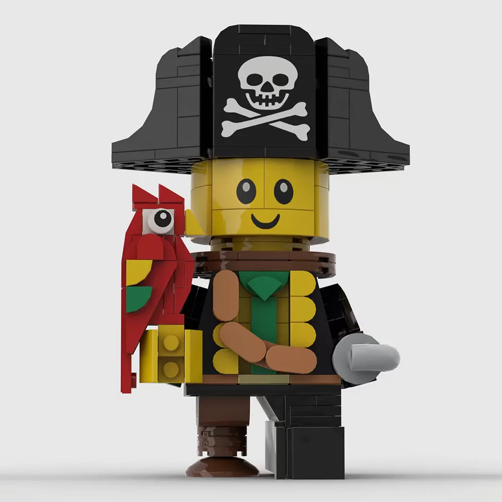 MOC A Piratebaby Tribute Piraten-Modell Bausatz Architektur-Spielzeug Kreative Weihnachts- und Feiertagsgeschenke – Detail 1