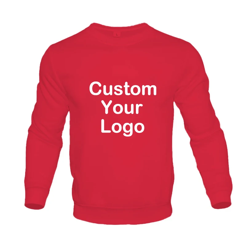 Customize Custom Printed Sweater For Women Round neck Fashion Graphic Hoodie Casual Elegant Solid Long Sleeve Girl Sweatshirts