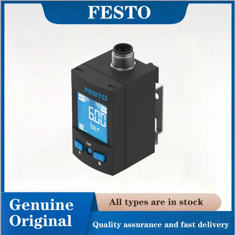 FESTO Pressure sensor 610878-SPAU-B11R-W-Q6D-L-PNLK-PNVBA-M8U Genuine Sensor with display screen pneumatic components