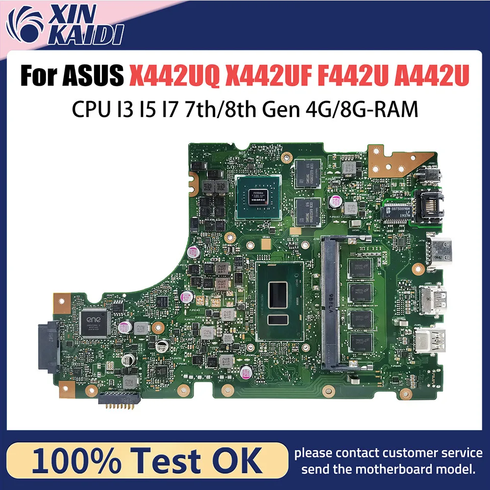 

X442UQ Mainboard For ASUS X442UF X442U F442U A442U A480U R419U X442UN X442UQR X442URR X442UR X442UF X442UA Laptop Motherboard