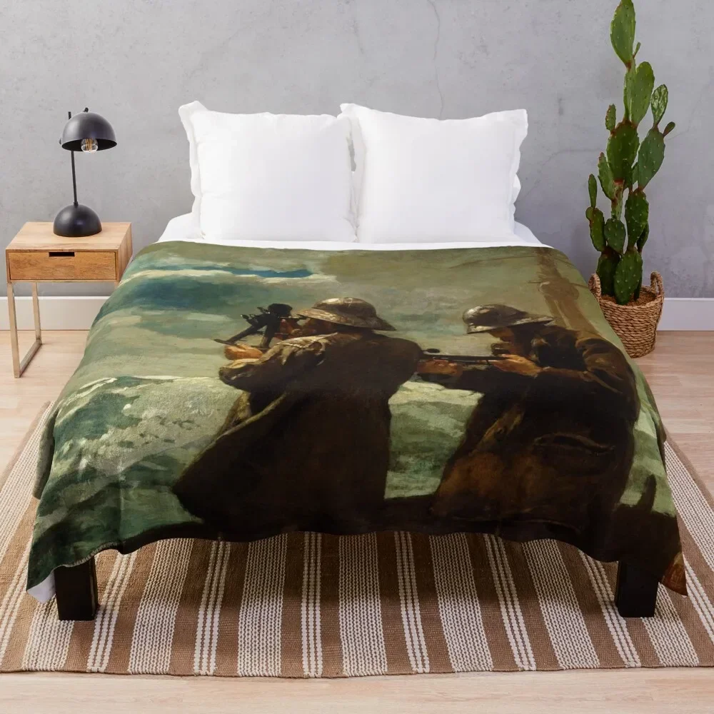 

Eight Bells by Winslow Homer (1886) Throw Blanket Decorative Sofa Flannel Fabric Blankets